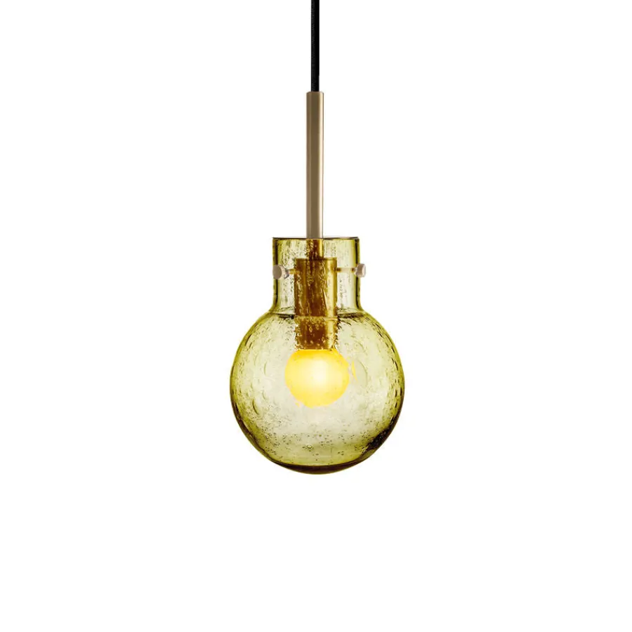 HADELAND GLASSVERK Taklamper|Krystallkuler-KRYSTALLKULE TAKLAMPE SODA 120MM Oliven