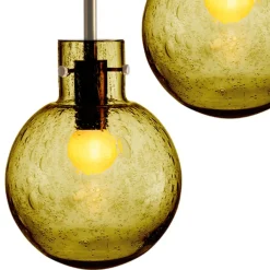 HADELAND GLASSVERK AS Taklamper|Krystallkuler-KRYSTALLKULE TAKLAMPE SODA 200MM Oliven