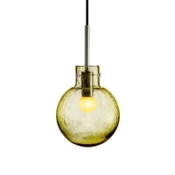 HADELAND GLASSVERK Taklamper|Krystallkuler-KRYSTALLKULE TAKLAMPE SODA 160MM Oliven
