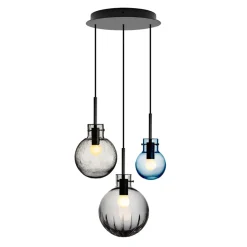 HADELAND GLASSVERK Taklamper|Krystallkuler-KRYSTALLKULE TAKLAMPE STJERNEHIMMEL 3 STK
