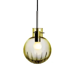 HADELAND GLASSVERK Taklamper|Krystallkuler-KRYSTALLKULE TAKLAMPE STOR STJERNE 160MM Oliven