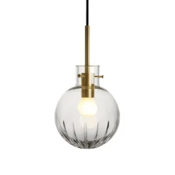 HADELAND GLASSVERK Taklamper|Krystallkuler-KRYSTALLKULE TAKLAMPE STOR STJERNE 160MM Klar