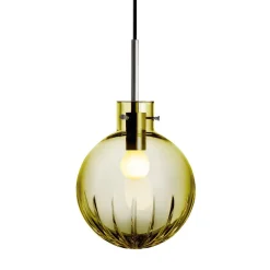 HADELAND GLASSVERK AS Taklamper|Krystallkuler-KRYSTALLKULE TAKLAMPE STOR STJERNE 200MM Oliven