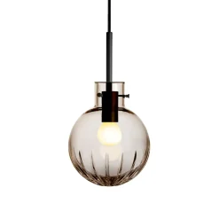 HADELAND GLASSVERK Taklamper|Krystallkuler-KRYSTALLKULE TAKLAMPE STOR STJERNE 160MM Kakao