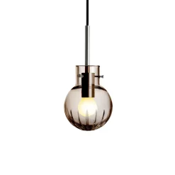 HADELAND GLASSVERK Taklamper|Krystallkuler-KRYSTALLKULE TAKLAMPE STOR STJERNE 120MM Kakao