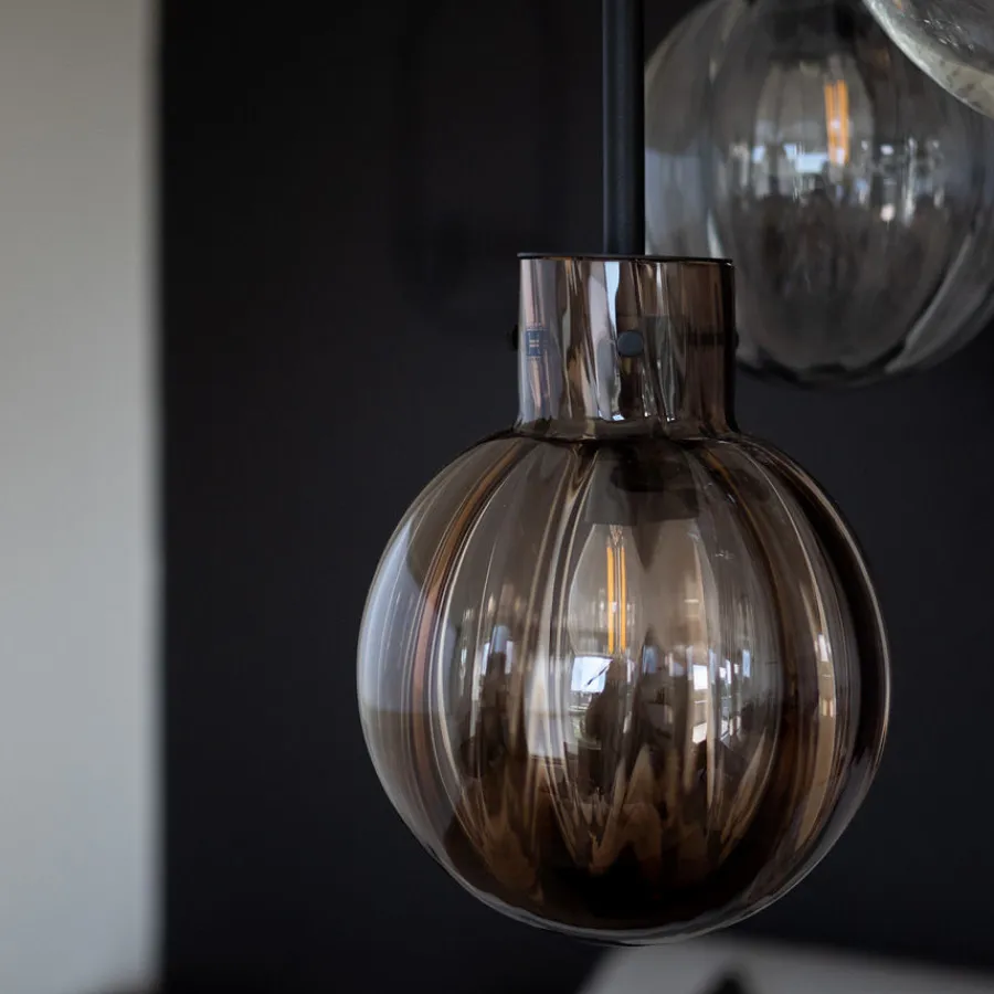 HADELAND GLASSVERK Taklamper|Krystallkuler-KRYSTALLKULE TAKLAMPE VIDDE 5 STK Flerfarget