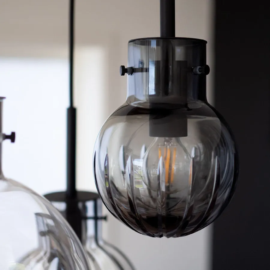 HADELAND GLASSVERK Taklamper|Krystallkuler-KRYSTALLKULE TAKLAMPE VIDDE 5 STK Flerfarget