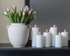 PORSGRUNDS PORSELÆNSFABRIK Lys Og Led-Lys-KUBBELYS LED HVIT 15 CM
