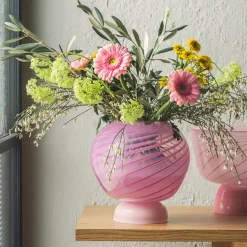 HADELAND GLASSVERK AS Vaser|Kunstglass-KUMI STOR VASE / Rosa