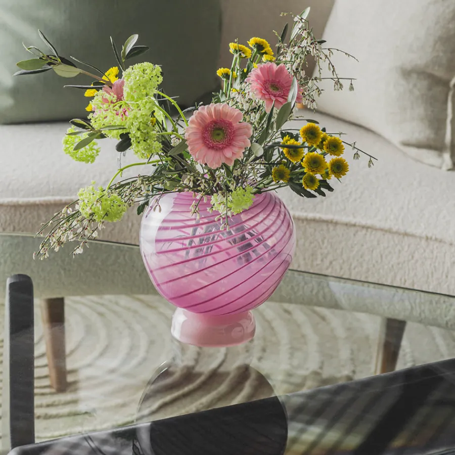 HADELAND GLASSVERK AS Vaser|Kunstglass-KUMI STOR VASE / Rosa