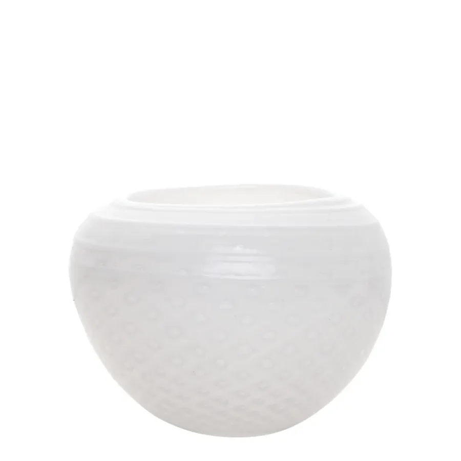 HADELAND GLASSVERK AS Dekorfat Og -Boller|Skåler Og Boller-LOBELIA BOLLE 12 CM Hvit