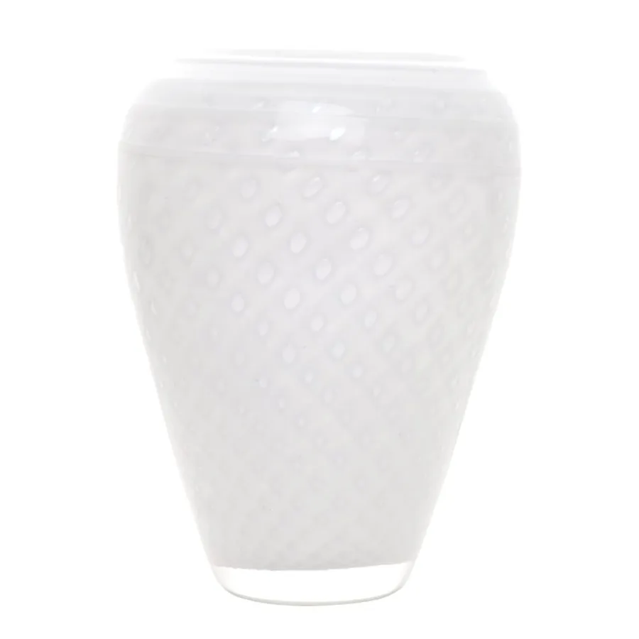 HADELAND GLASSVERK AS Vaser-LOBELIA VASE 24,5 CM HVIT