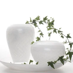 HADELAND GLASSVERK AS Vaser-LOBELIA VASE 24,5 CM HVIT