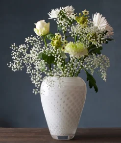 HADELAND GLASSVERK AS Vaser-LOBELIA VASE 24,5 CM HVIT