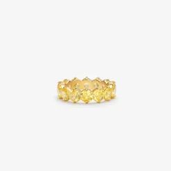 HADELAND GLASSVERK Ringer|Ringer-LYRA RING GUL