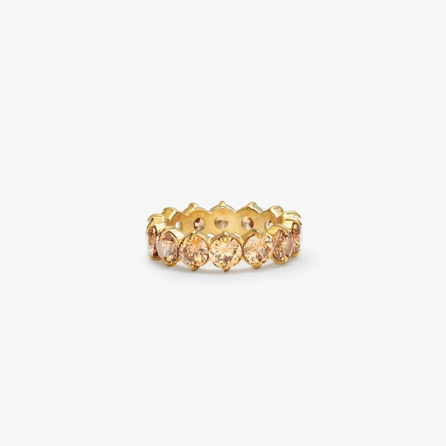 HADELAND GLASSVERK Ringer|Ringer-LYRA RING LYS KAKAO