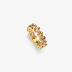 HADELAND GLASSVERK Ringer|Ringer-LYRA RING LYS KAKAO