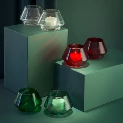 HADELAND GLASSVERK AS Lyslykter Og Lanterner-LYSLYKT M/BOBLER 2 PK Klar