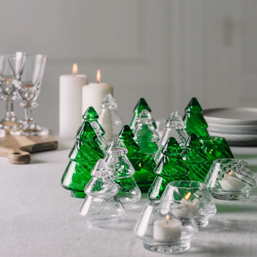 HADELAND GLASSVERK AS Lyslykter Og Lanterner-LYSLYKT M/BOBLER 2 PK Klar