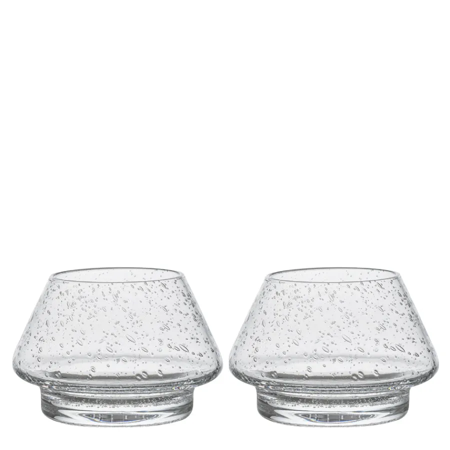 HADELAND GLASSVERK AS Lyslykter Og Lanterner-LYSLYKT M/BOBLER 2 PK Klar