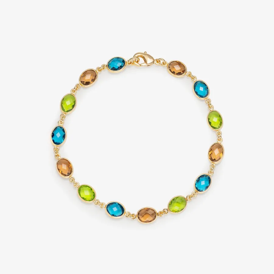 HADELAND GLASSVERK Armbånd|Armbånd-LYSNE ARMBÅND M/BLÅ