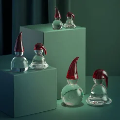 HADELAND GLASSVERK AS Julepynt-NISSEFAR 11 CM Rød