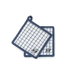 NORGESGLASSET Kjøkkenutstyr-GRYTEKLUT 20x20 CM 2PK BLÅ