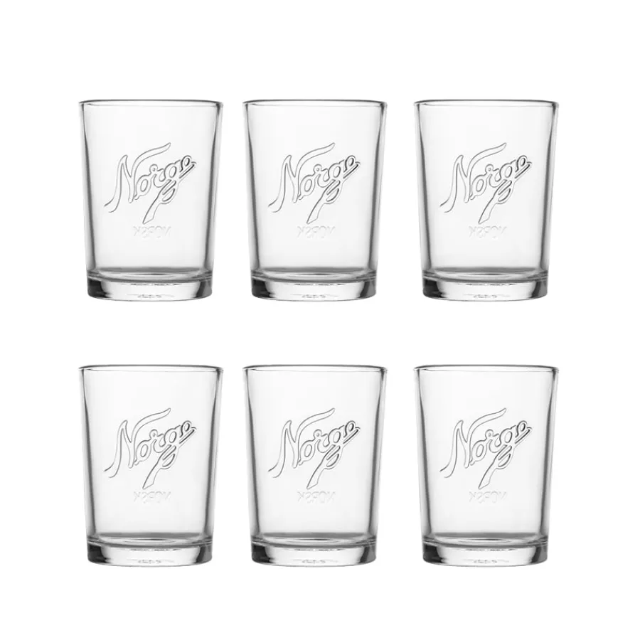 NORGESGLASSET Vannglass-KJØKKENGLASS 25 CL 6 PK Klar