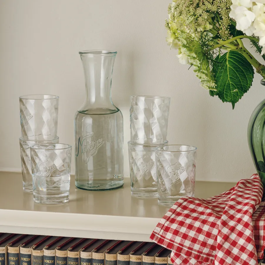 NORGESGLASSET Vannglass-KJØKKENGLASS 25CL OPTIKK 6PK