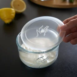 NORGESGLASSET Oppbevaring Og Krukker-OPPBEVARINGSGLASS 37CL PLASTLOKK