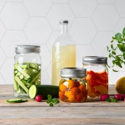 NORGESGLASSET Oppbevaring Og Krukker-OPPBEVARINGSGLASS 2L SKRULOKK Klar