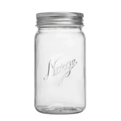 NORGESGLASSET Oppbevaring Og Krukker-OPPBEVARINGSGLASS 1L SKRULOKK Klar