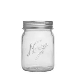 NORGESGLASSET Oppbevaring Og Krukker-OPPBEVARINGSGLASS 0,7L SKRULOKK 4PK Klar
