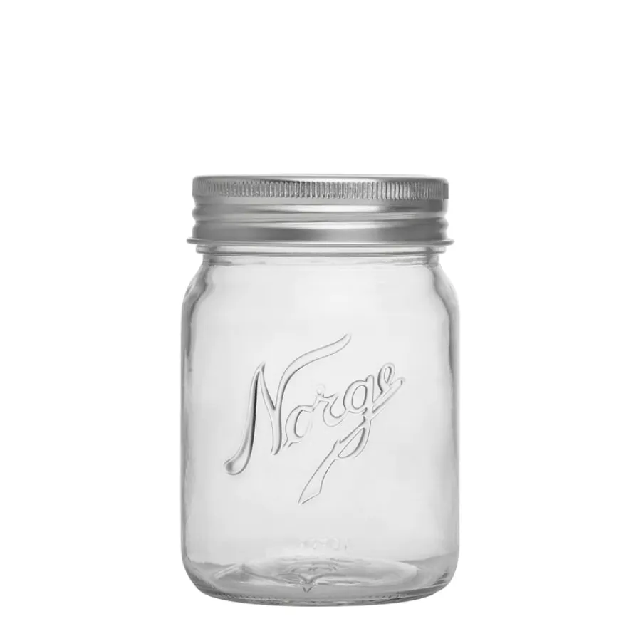 NORGESGLASSET Oppbevaring Og Krukker-OPPBEVARINGSGLASS 0,7L SKRULOKK Klar