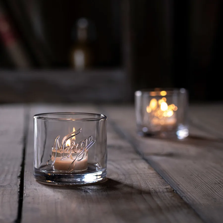 NORGESGLASSET Lyslykter Og Lanterner-TELYSHOLDER 2 PK Klar