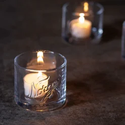 NORGESGLASSET Lyslykter Og Lanterner-TELYSHOLDER 2 PK Klar