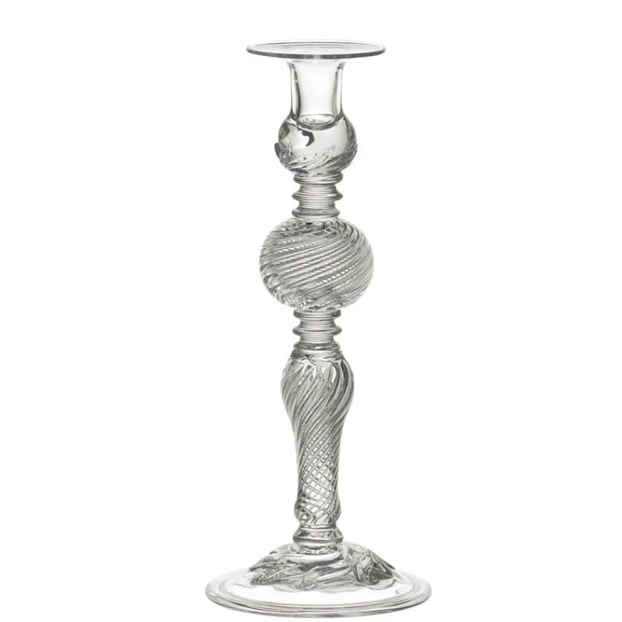 HADELAND GLASSVERK AS Kunstglass|Lysestaker-NØSTETANGEN LYSESTAKE 29CM Klar