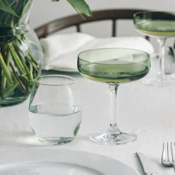 HADELAND GLASSVERK AS Champagneglass-ODYSSÉ CAVASKÅL 25CL 2PK Oliven