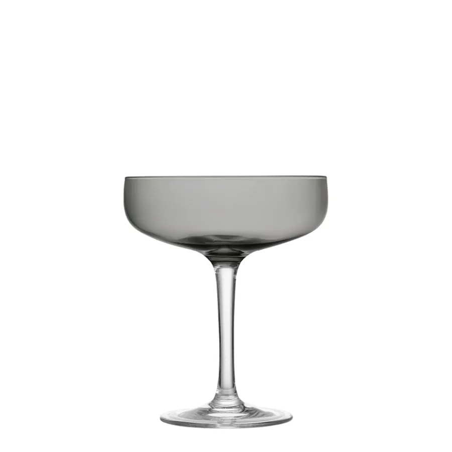 HADELAND GLASSVERK AS Champagneglass-ODYSSÉ CAVASKÅL 25CL 2PK RØKGRÅ Røkgrå