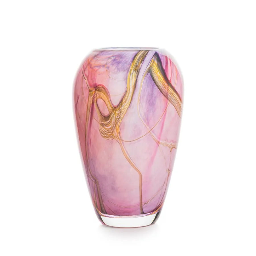 HADELAND GLASSVERK AS Vaser|Kunstglass-RED MORNING VASE 24 CM