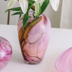 HADELAND GLASSVERK AS Vaser|Kunstglass-RED MORNING VASE 24 CM
