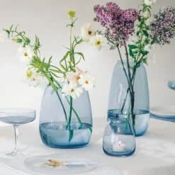 HADELAND GLASSVERK AS Vaser-SICCORI VASE 11 CM HIMMELBLÅ Blå