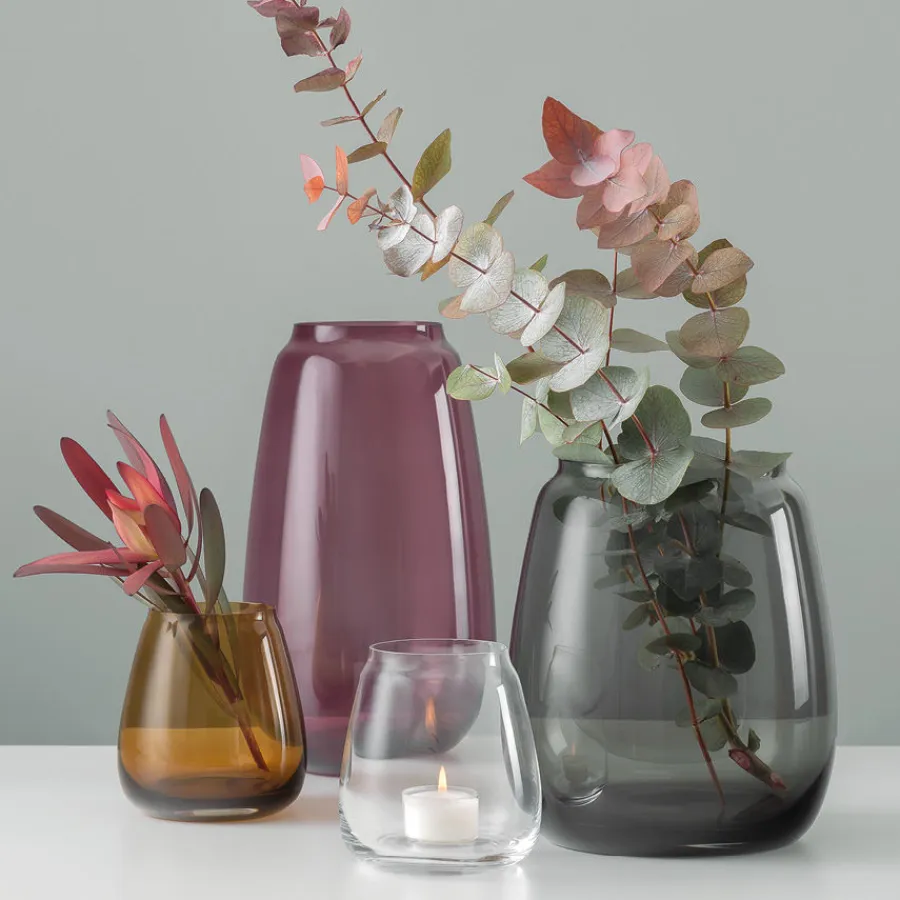 HADELAND GLASSVERK AS Vaser-SICCORI VASE 11 CM Klar