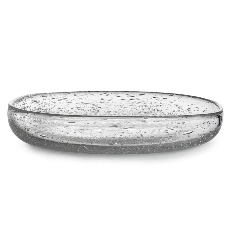 HADELAND GLASSVERK Dekorfat Og -Boller|Fat Og Serveringsfat-SINE FAT KLAR PERLE