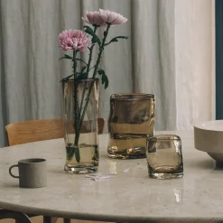 HADELAND GLASSVERK AS Vaser-SINE VASE KAKAO