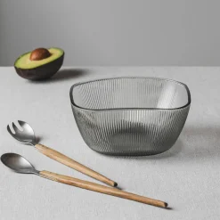 HADELAND GLASSVERK AS Skåler Og Boller-SIRI BOLLE 17 CM RØKGRÅ Røkgrå