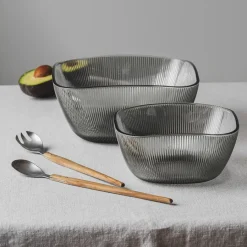 HADELAND GLASSVERK AS Skåler Og Boller-SIRI BOLLE 17 CM RØKGRÅ Røkgrå