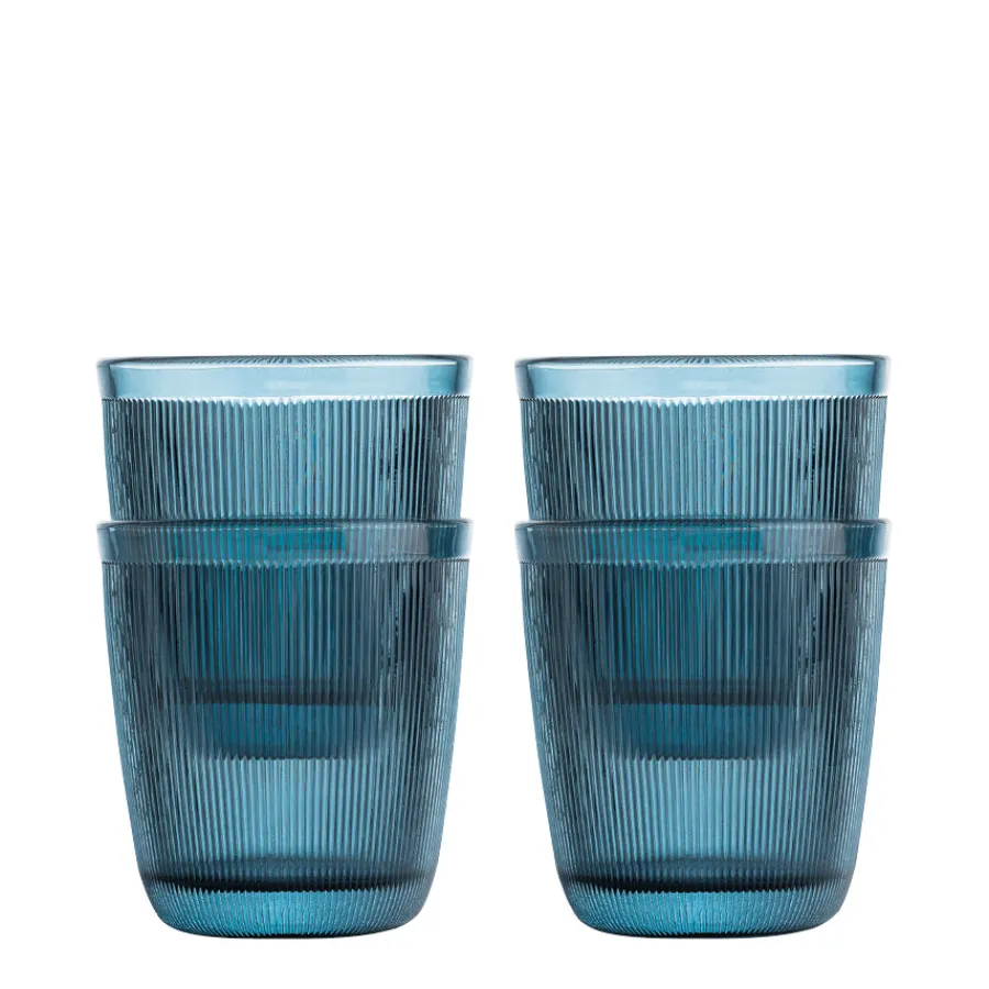 HADELAND GLASSVERK AS Vannglass-SIRI DRIKKEGLASS 20CL 4PK BLÅ Blå