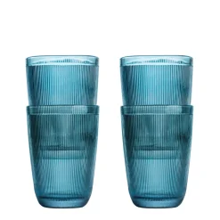 HADELAND GLASSVERK AS Vannglass-SIRI DRIKKEGLASS 30CL 4PK BLÅ