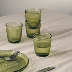 HADELAND GLASSVERK Vannglass-SIRI DRIKKEGLASS 20CL 4PK GRØNN